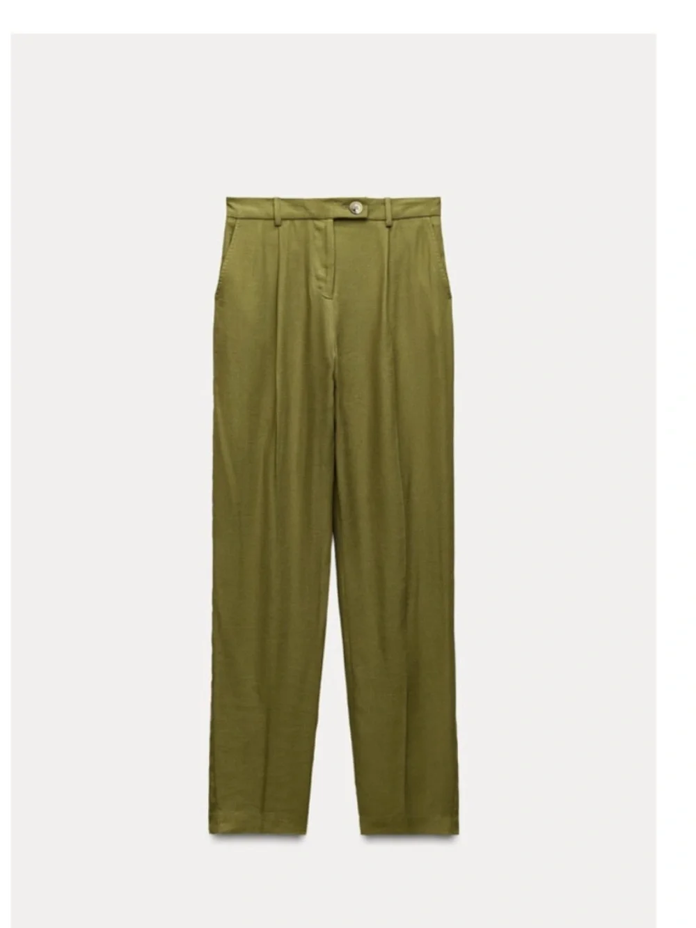 NEW WITHOUT TAG ZARA (TWO PIRCE SET ) linen pants and blazer XS  🚨NO DISCOUNT